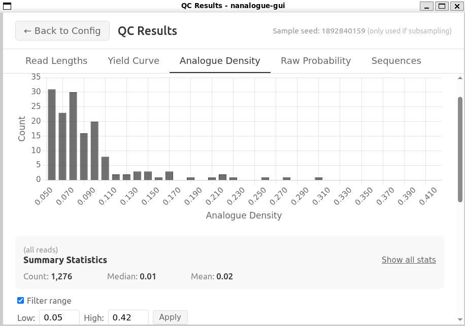 QC Results — density view